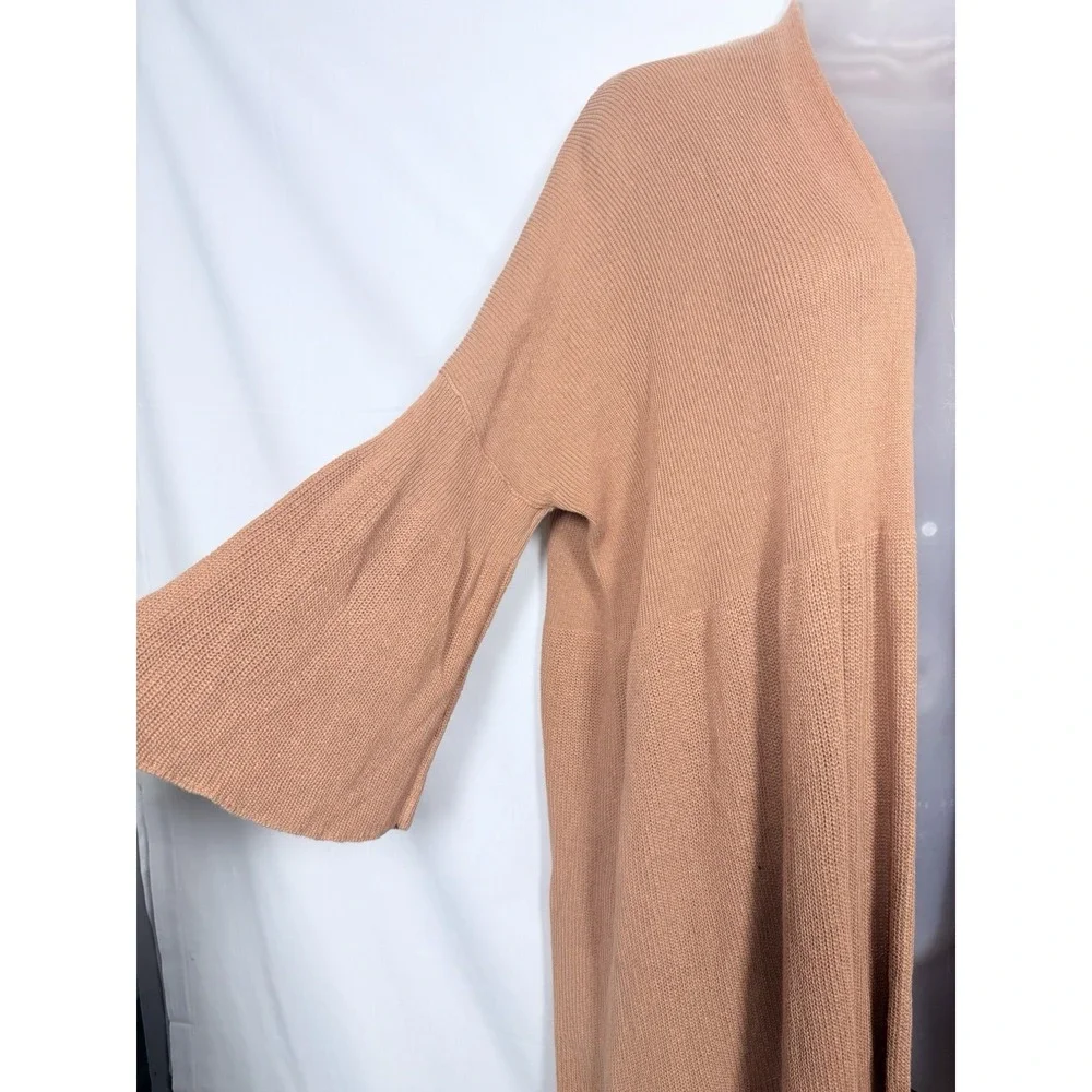Free People Making Waves Cardigan XS Oversized Boho Duster Linen Blend‎